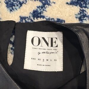 One Teaspoon Small Leather Tank top